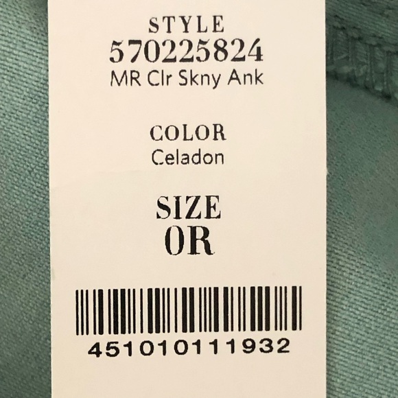 WHBM The mid rise skinny ankle jeans size 0R - Picture 14 of 15